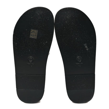 Chanel Lambskin Cha-Nel Mule Sandals 40 Black Multicolor 5 of 10