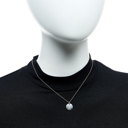 Tiffany Sterling Silver Letter G Disc Pendant Necklace 2 of 7