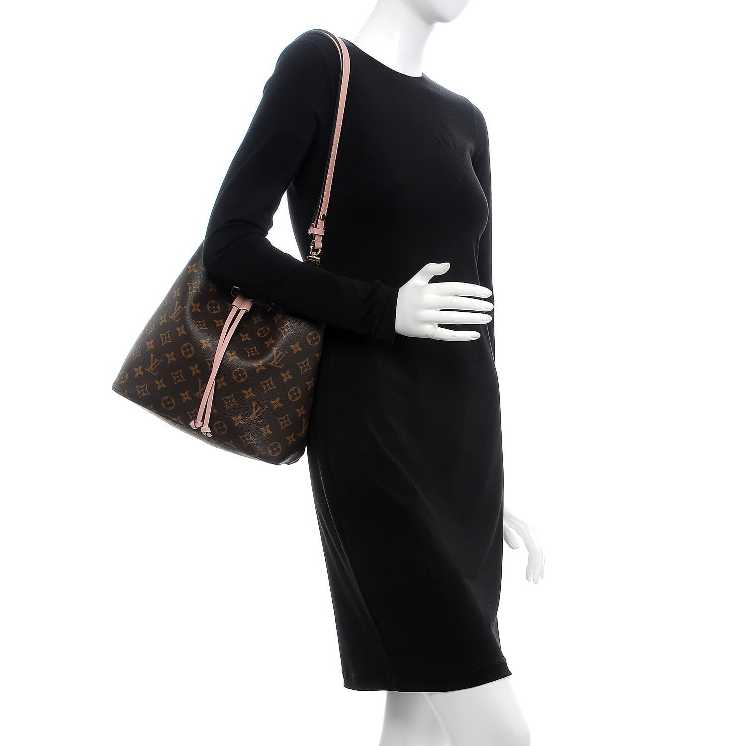Louis Vuitton Monogram Neonoe MM Rose Poudre 2 of 8