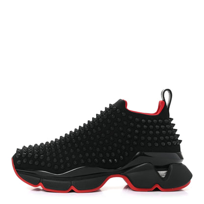 Christian Louboutin Neoprene Spike Sock Donna Flat Sneakers 35.5 Black 1 of 10