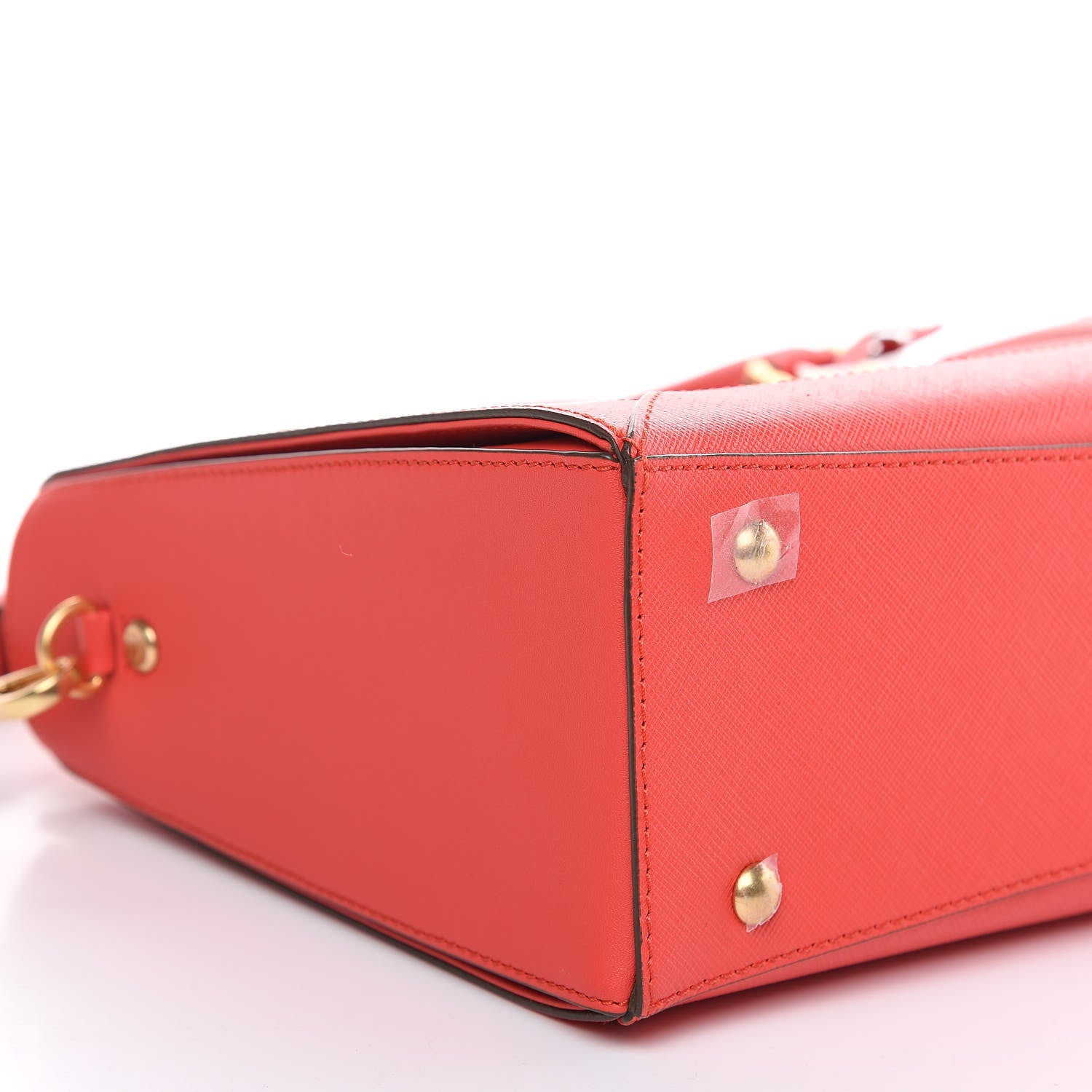 MCM Saffiano Nuovo Tote Hot Coral 5 of 10