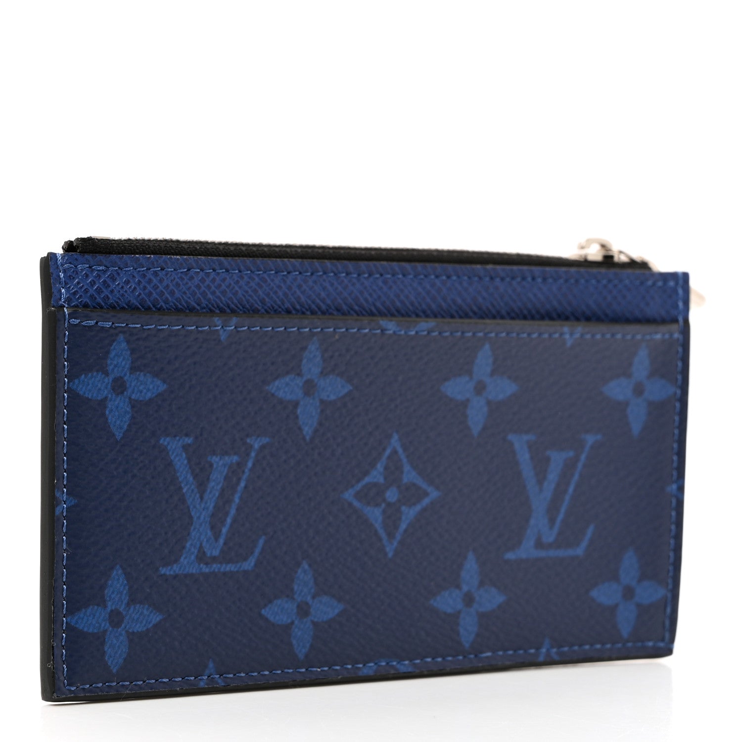 Louis Vuitton Monogram Taiga Coin Card Holder Cobalt 3 of 7