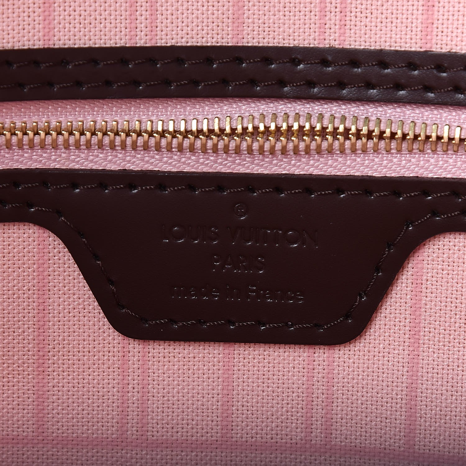Louis Vuitton Damier Ebene Neo Neverfull MM Rose Ballerine 7 of 10