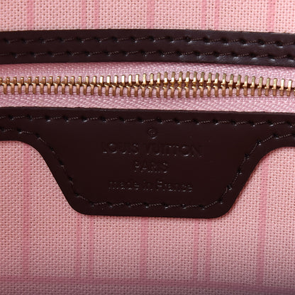 Louis Vuitton Damier Ebene Neo Neverfull MM Rose Ballerine 7 of 10
