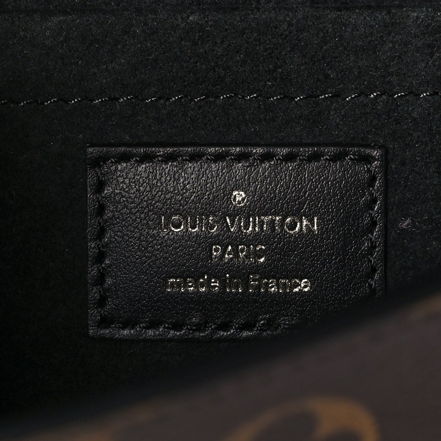 Monogram Padlock On Strap Black
