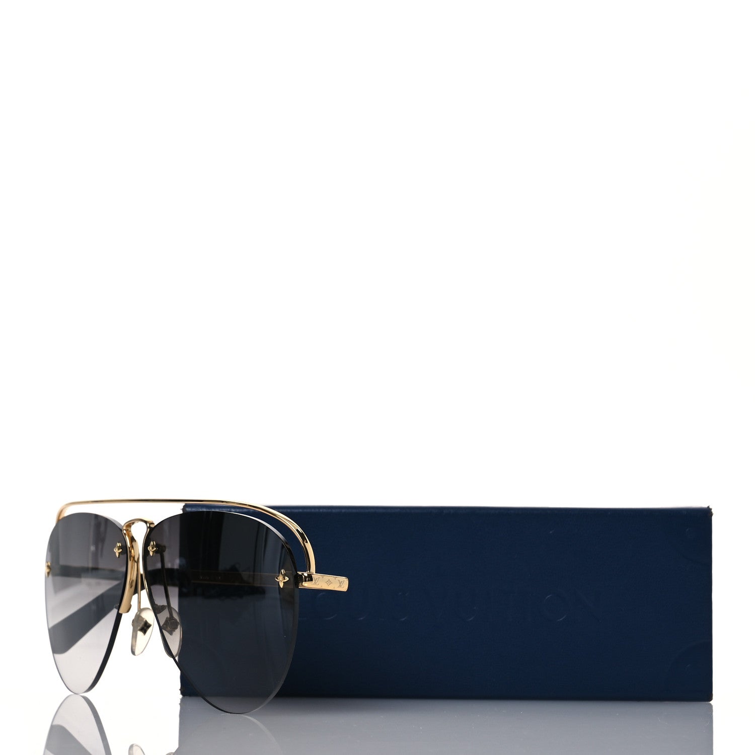 Louis Vuitton Grease Mask Sunglasses Z1045W Gold 8 of 8
