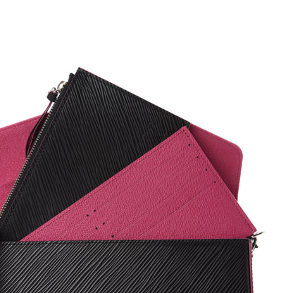 Louis Vuitton Epi Pochette Felicie Black Hot Pink 8 of 12