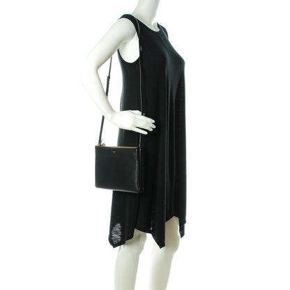 Celine Lambskin Large Trio Crossbody Bag Black 2 of 7