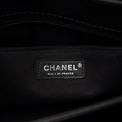 Chanel Aged Calfskin Quilted Lady Pearly Tote Black 6 of 10