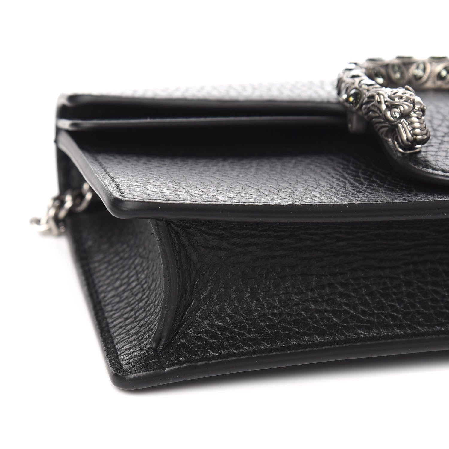 Gucci Calfskin Super Mini Dionysus Shoulder Bag Black 7 of 9