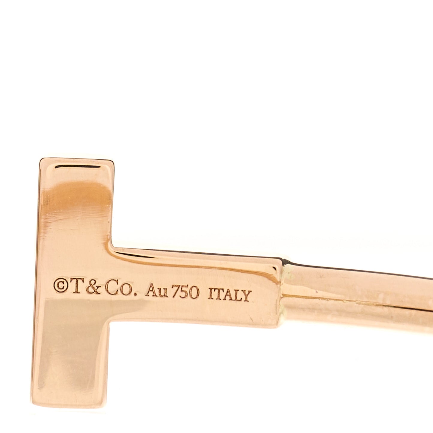 18K Rose Gold Diamond T Wire Bracelet