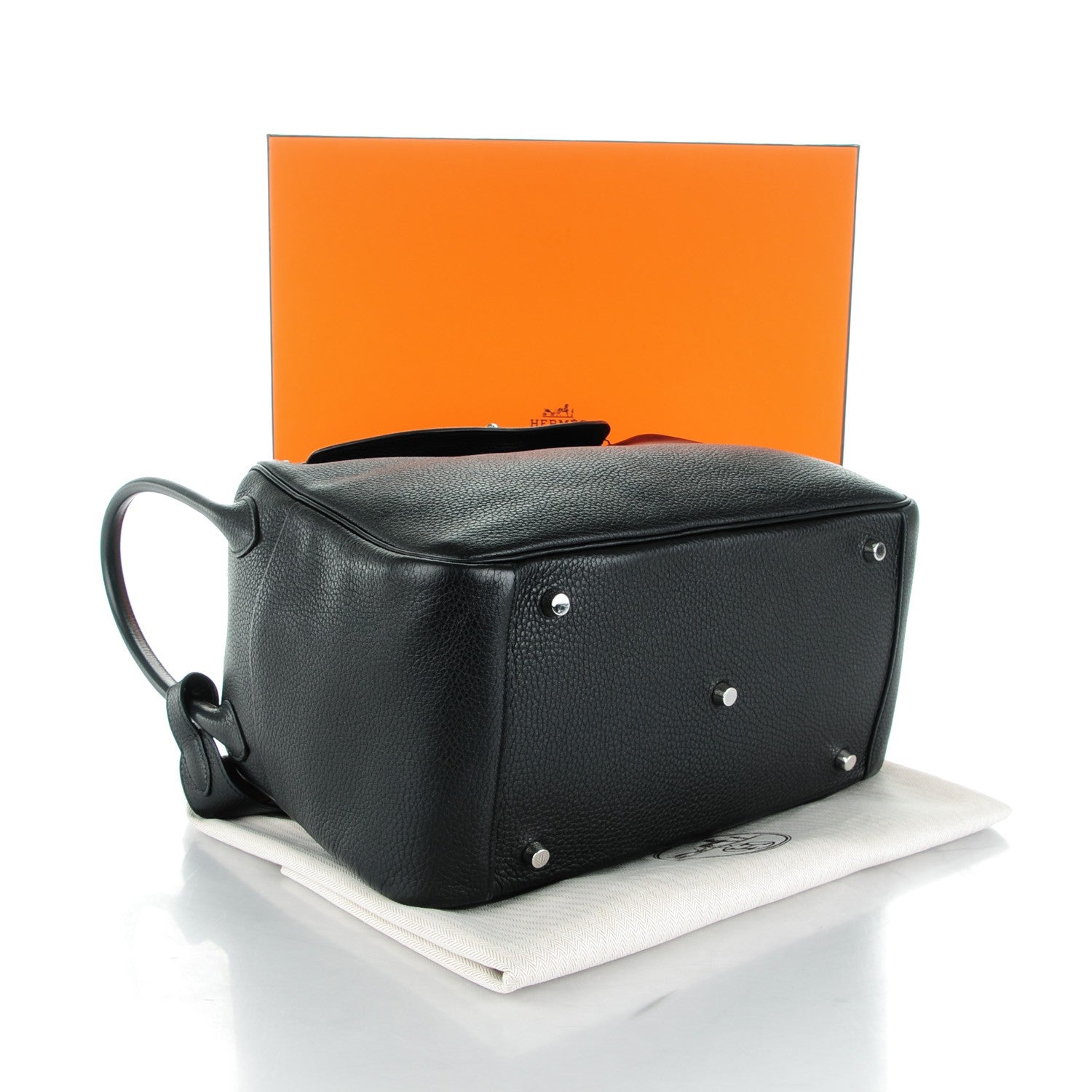 Hermes Taurillon Clemence Lindy 34 Black 4 of 10