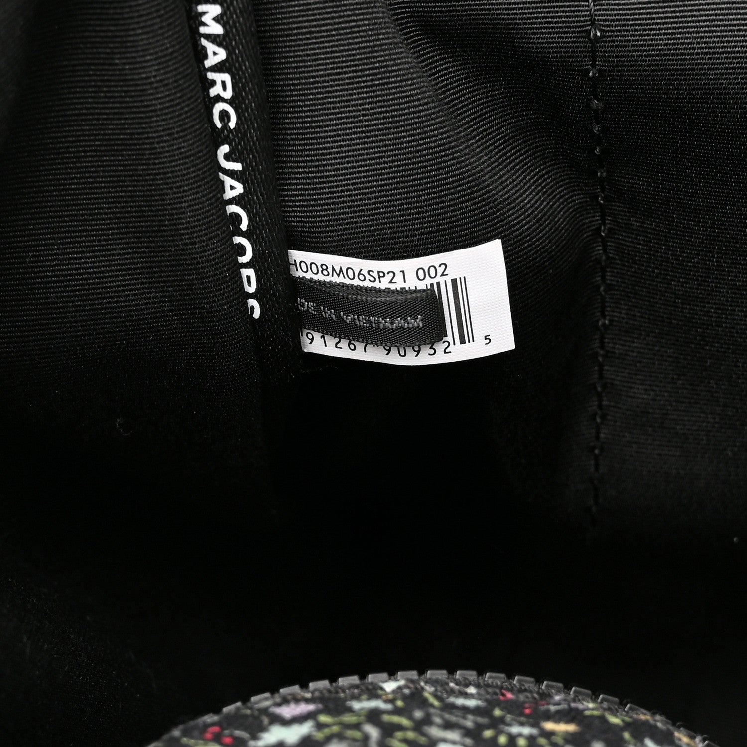 Marc Jacobs Cotton Canvas Floral Print Medium The Traveler Tote Bag Black 7 of 10