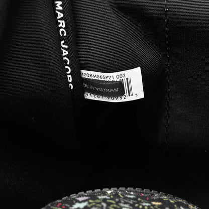 Marc Jacobs Cotton Canvas Floral Print Medium The Traveler Tote Bag Black 7 of 10