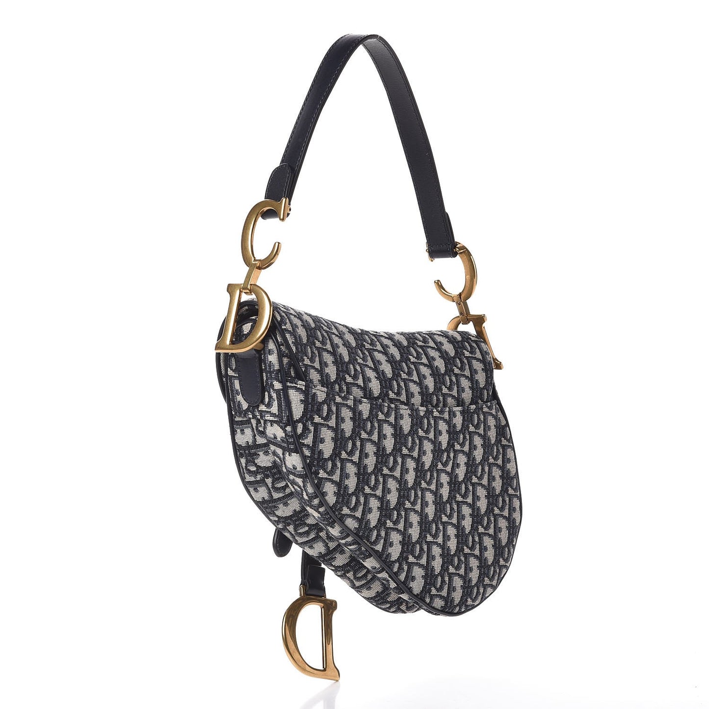 Oblique Saddle Bag Blue