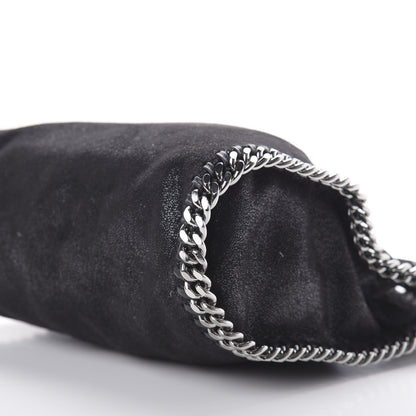 Stella McCartney Shaggy Deer Mini Falabella Fold Over Tote Black 7 of 9