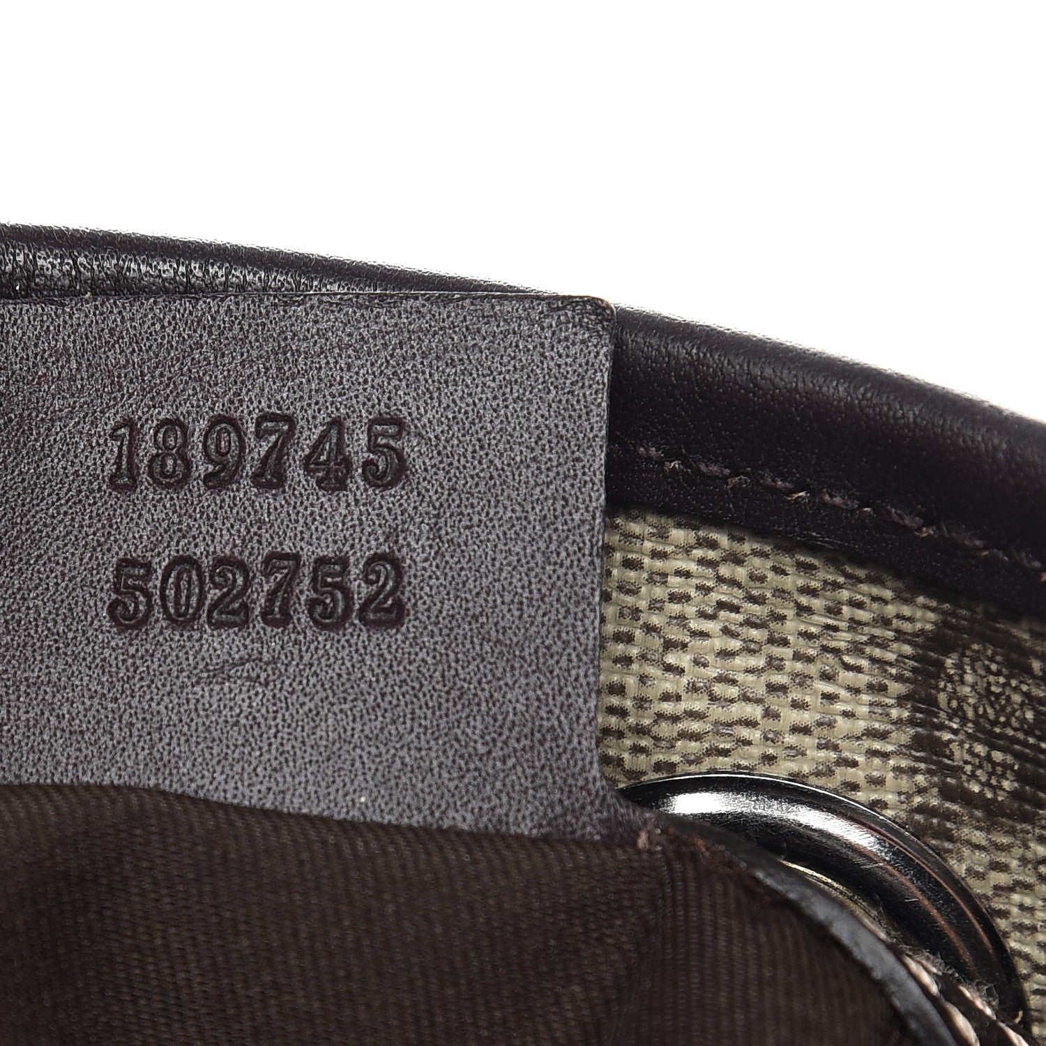Gucci GG Supreme Monogram Drawstring Backpack Dark Brown 7 of 11