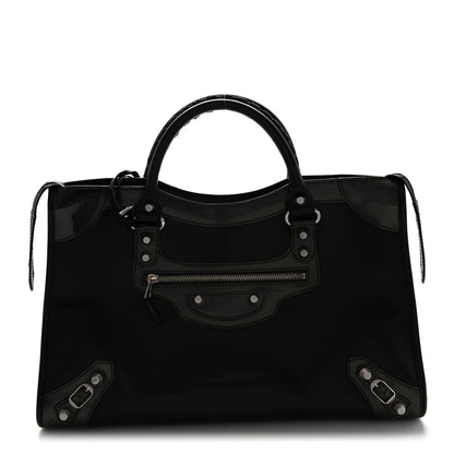 Balenciaga Smooth Calfskin Metallic Patent Giant 12 Silver Hardware City Vert Poker Fonce 1 of 11
