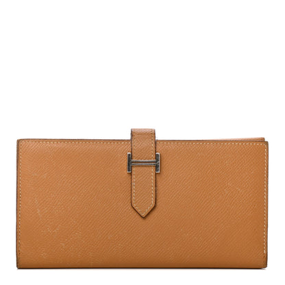 Hermes Epsom Bearn Gusset Wallet Gold 1 of 16