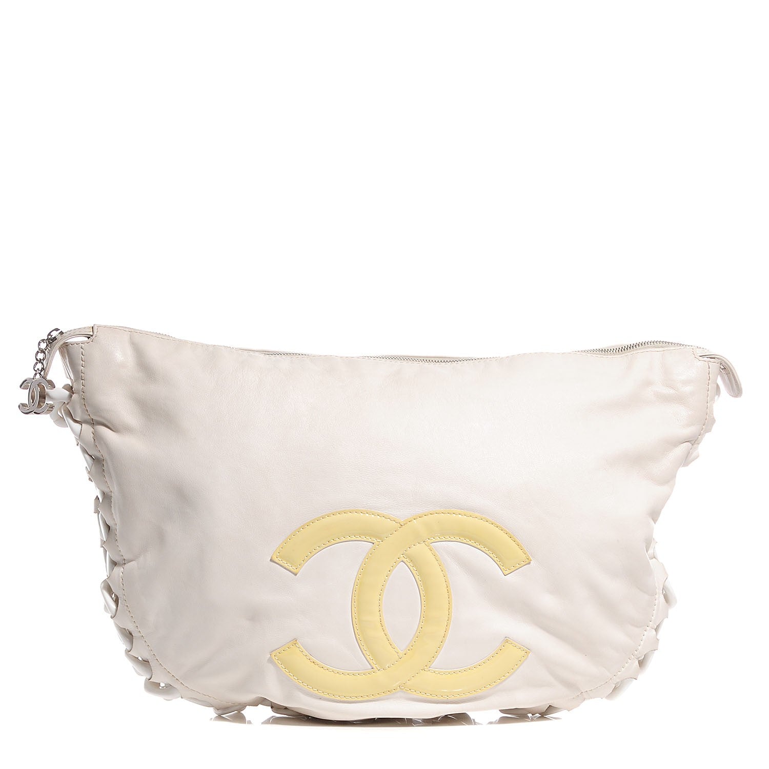 Chanel Calfskin Modern Chain Rhodoid Hobo White 1 of 7
