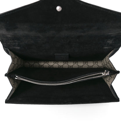 Gucci GG Supreme Monogram Crystal Small Dionysus Shoulder Bag Black 5 of 12