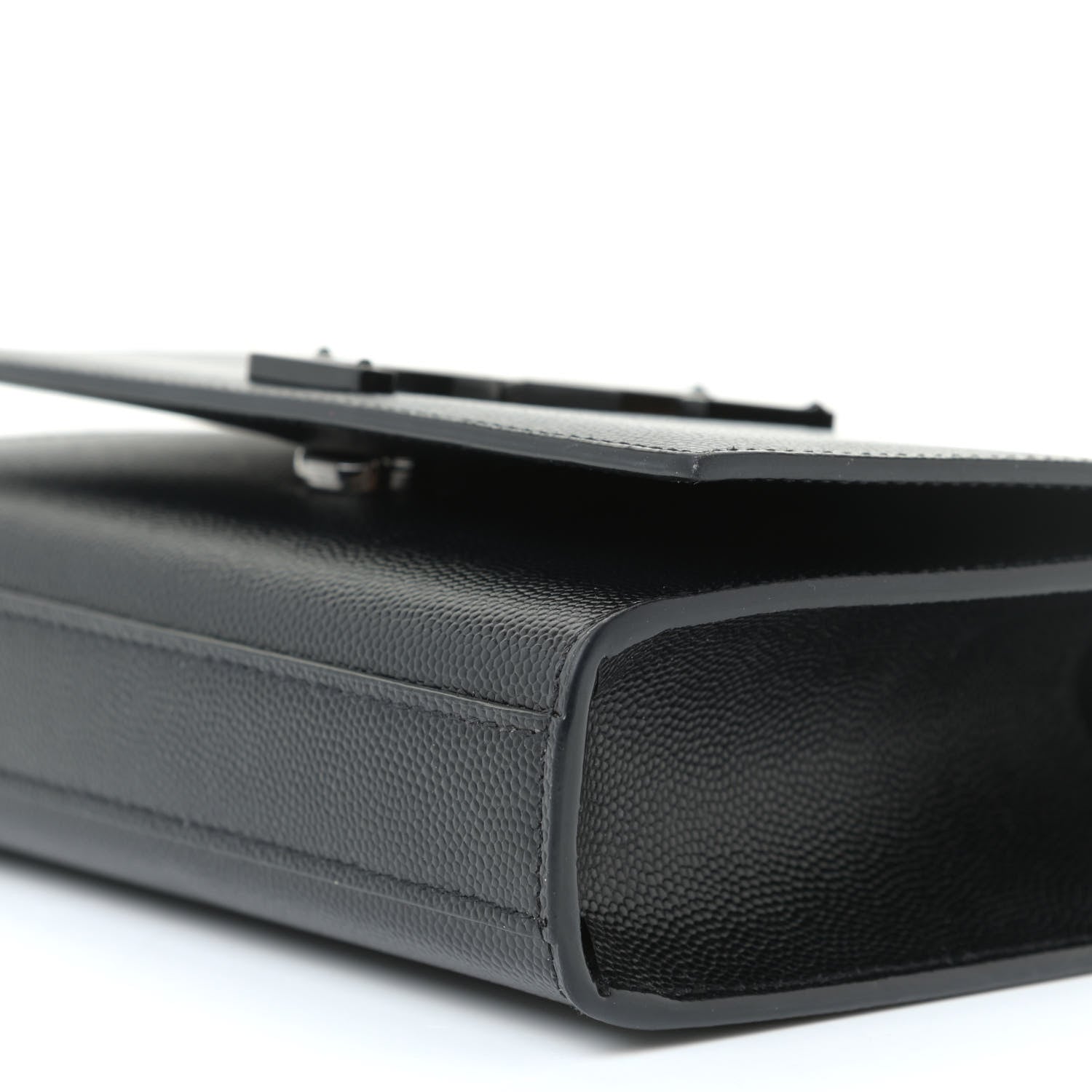 Saint Laurent Grain De Poudre Small Monogram Kate Satchel Black 7 of 13