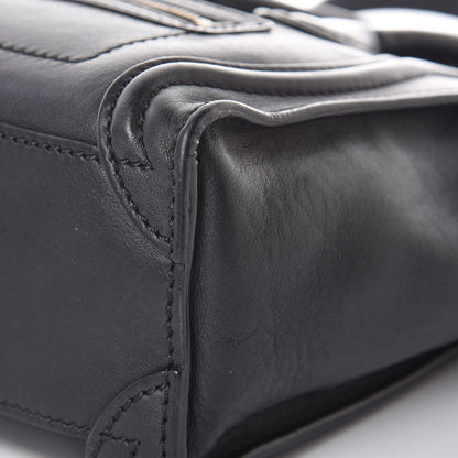 Celine Smooth Calfskin Nano Luggage Black 17 of 18