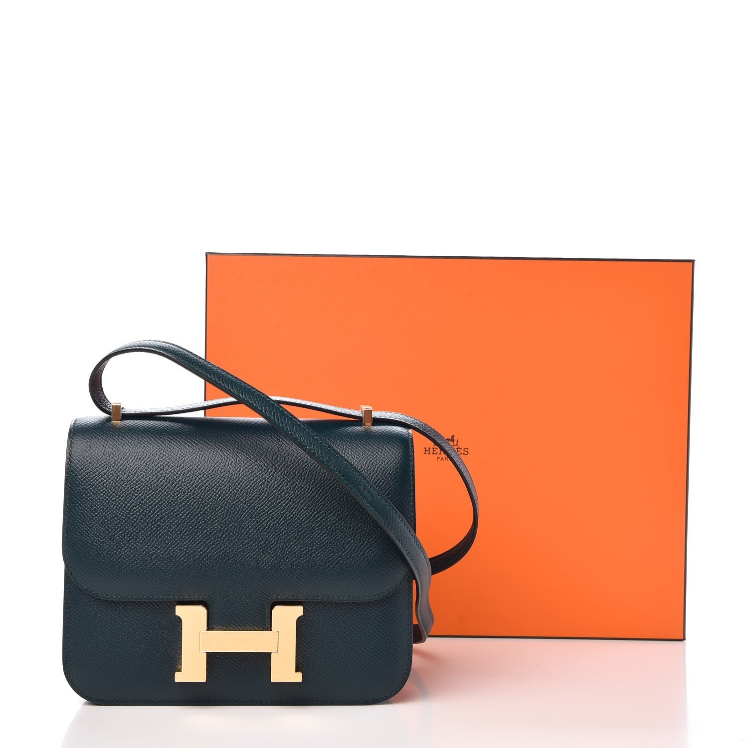 Hermes Epsom Constance 18 Vert Cypress 8 of 8