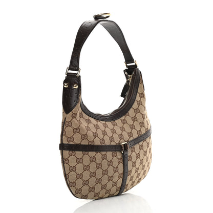 Gucci Monogram Web GG Reins Hobo Brown 3 of 15