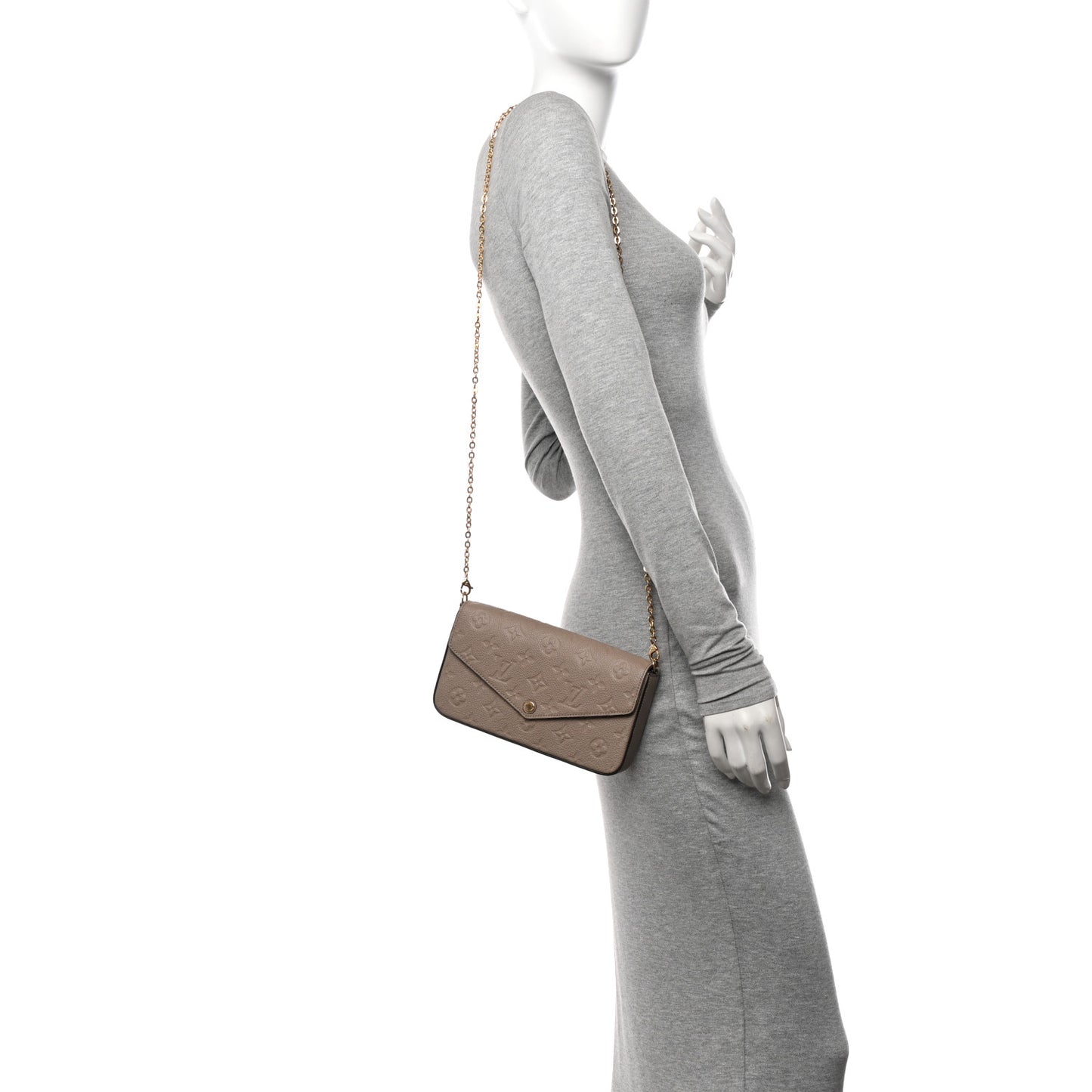 Empreinte Pochette Felicie Chain Wallet Tourterelle