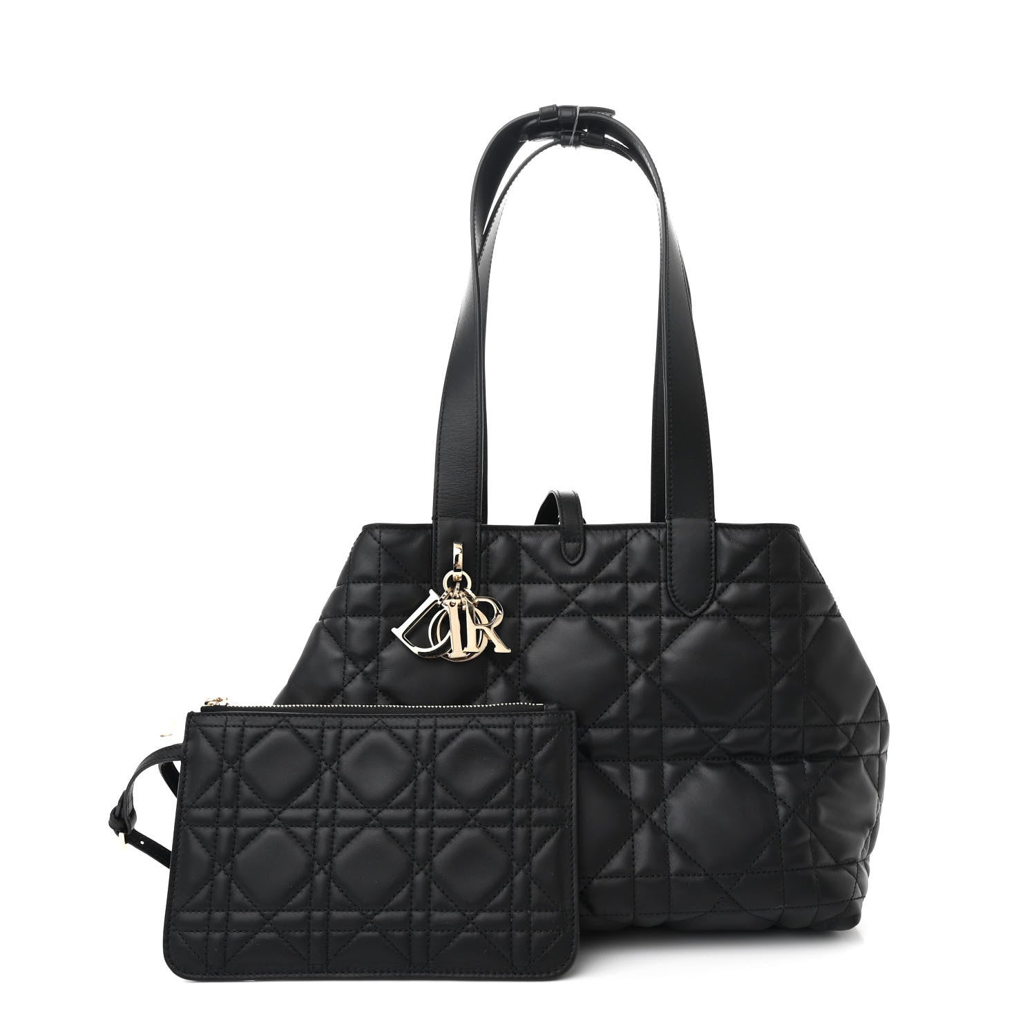 Christian Dior Calfskin Macrocannage Medium Toujours Black 3 of 12