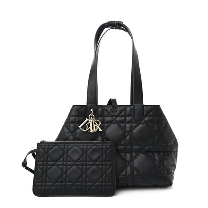 Christian Dior Calfskin Macrocannage Medium Toujours Black 3 of 12