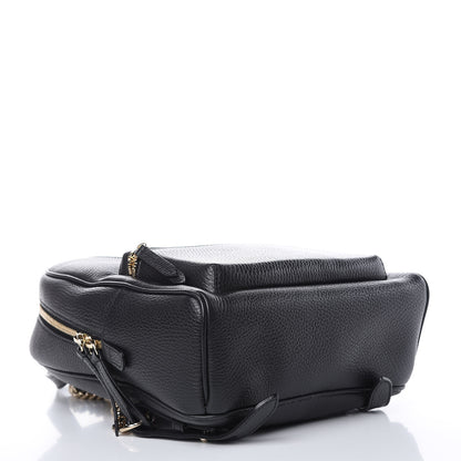 Gucci Pebbled Calfskin Soho Chain Backpack Black 4 of 9