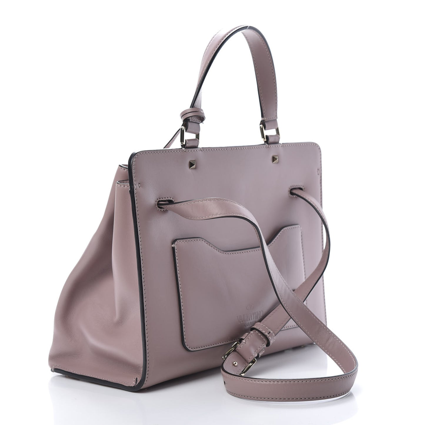 Vitello Floral Embroidered Medium Joylock Satchel Lipstick