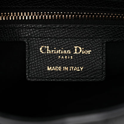 Christian Dior Grained Calfskin Saddle Bag Black 6 of 10