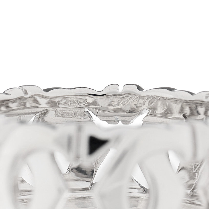 18K White Gold Entrelaces Ring 48 4.5