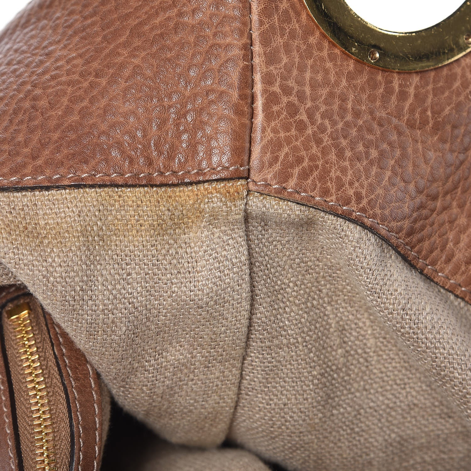 Gucci Monogram Medium Charlotte Hobo Brown 8 of 22