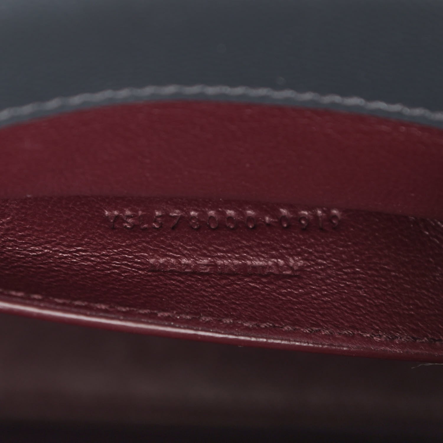 Saint Laurent Grain de Poudre Medium Classic Monogram Cassandra Top Handle Dark Smog 8 of 11