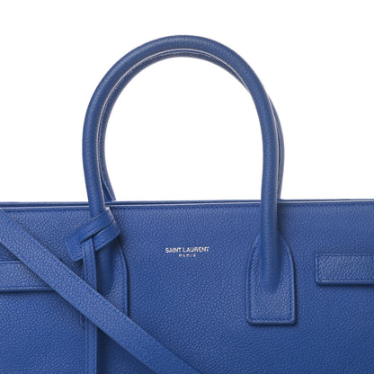 Saint Laurent Grained Calfskin Baby Sac De Jour Royal Blue 8 of 14