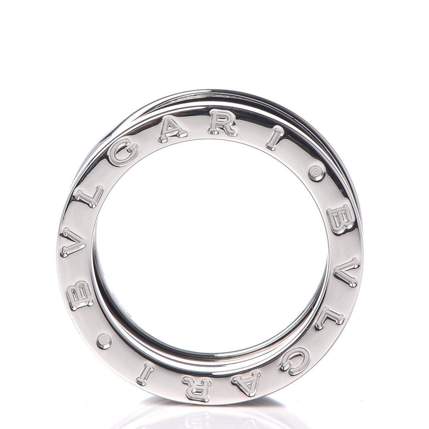 18K White Gold B.Zero1 Three-Band Ring 51 5.75