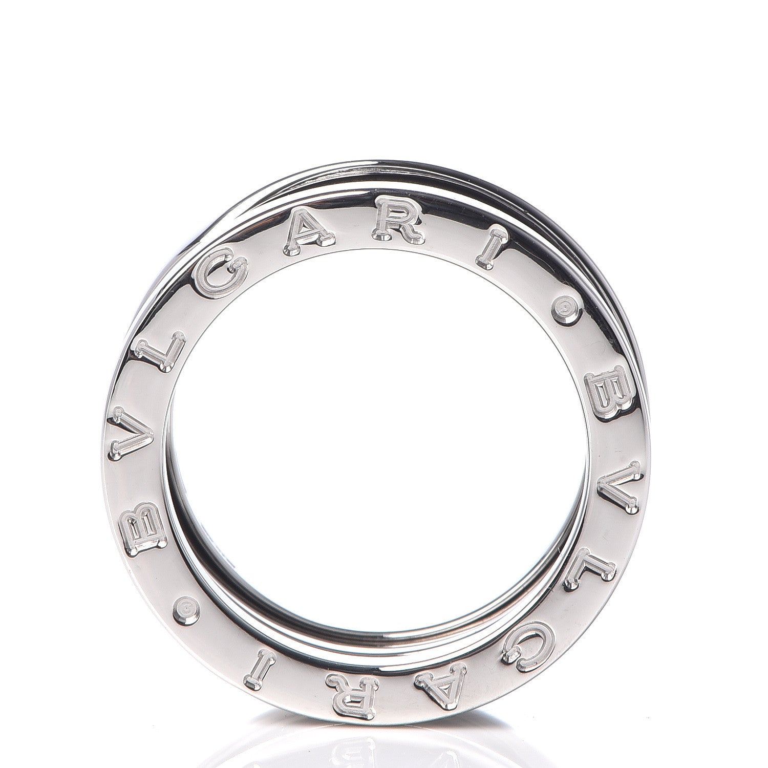 Bulgari 18K White Gold B.Zero1 Three-Band Ring 51 5.75 4 of 6