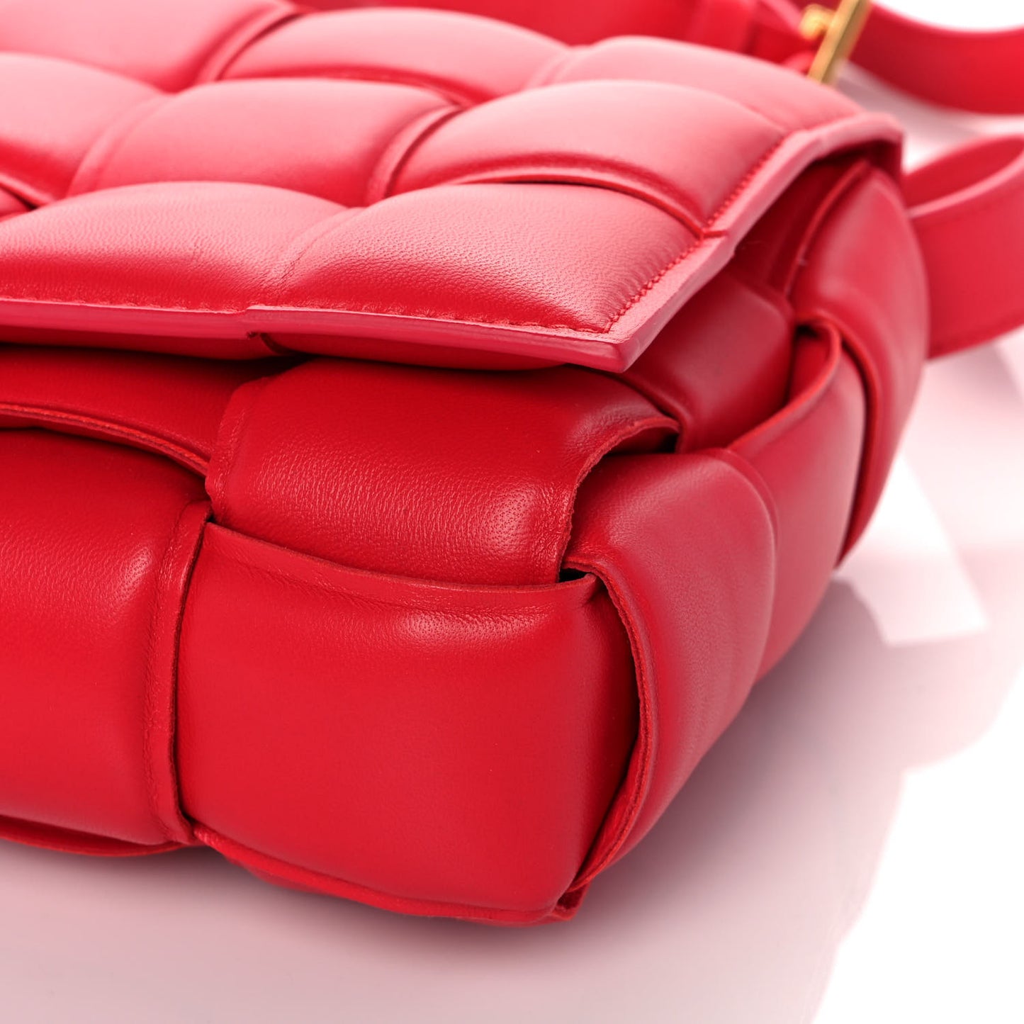 Nappa Maxi Intreccio Padded Cassette Crossbody Bag Firework