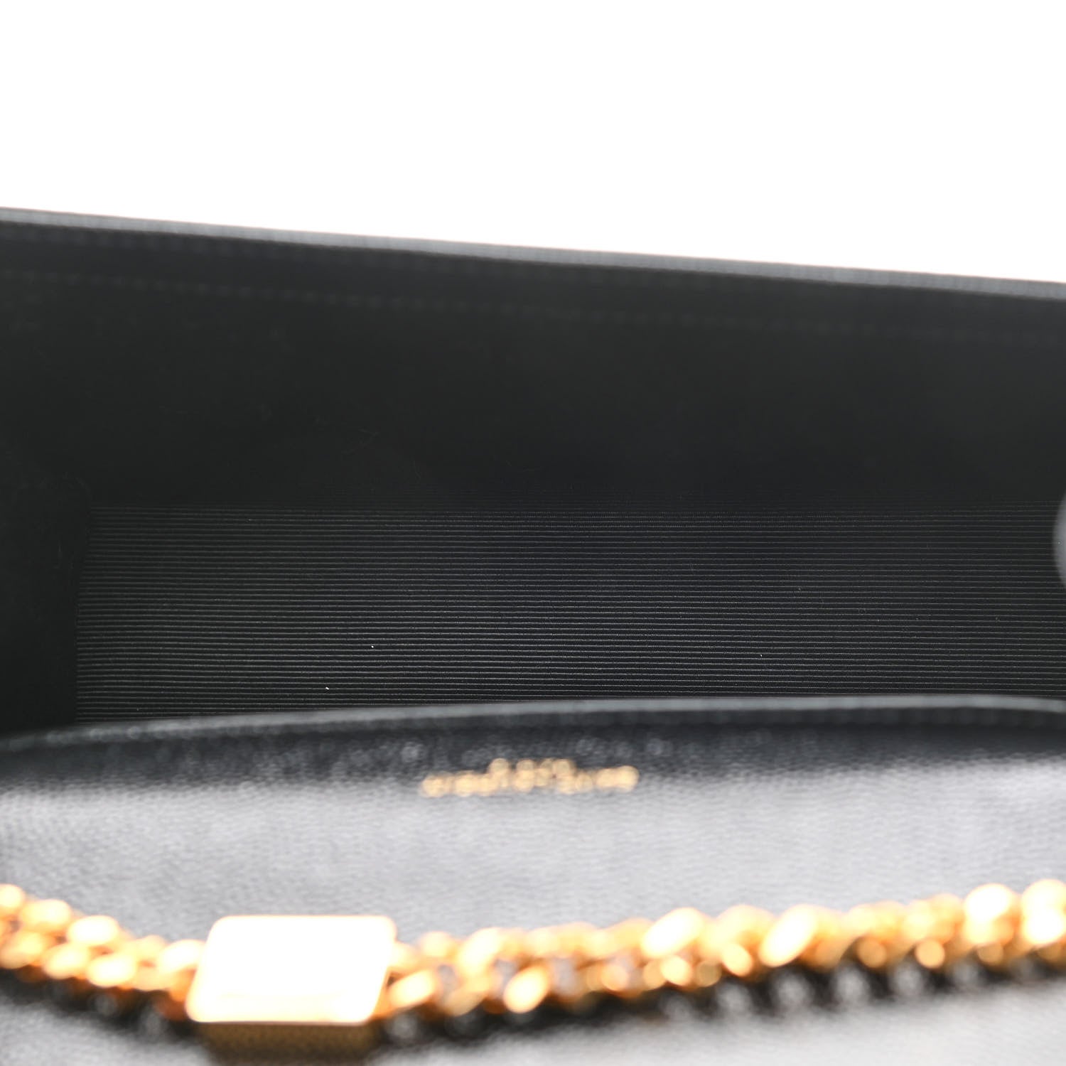 Saint Laurent Grain De Poudre Small Monogram Kate Satchel Black 5 of 9