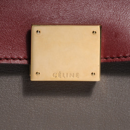 Celine Calfskin and Suede Large Tri-Color Trapeze Granite 9 of 9
