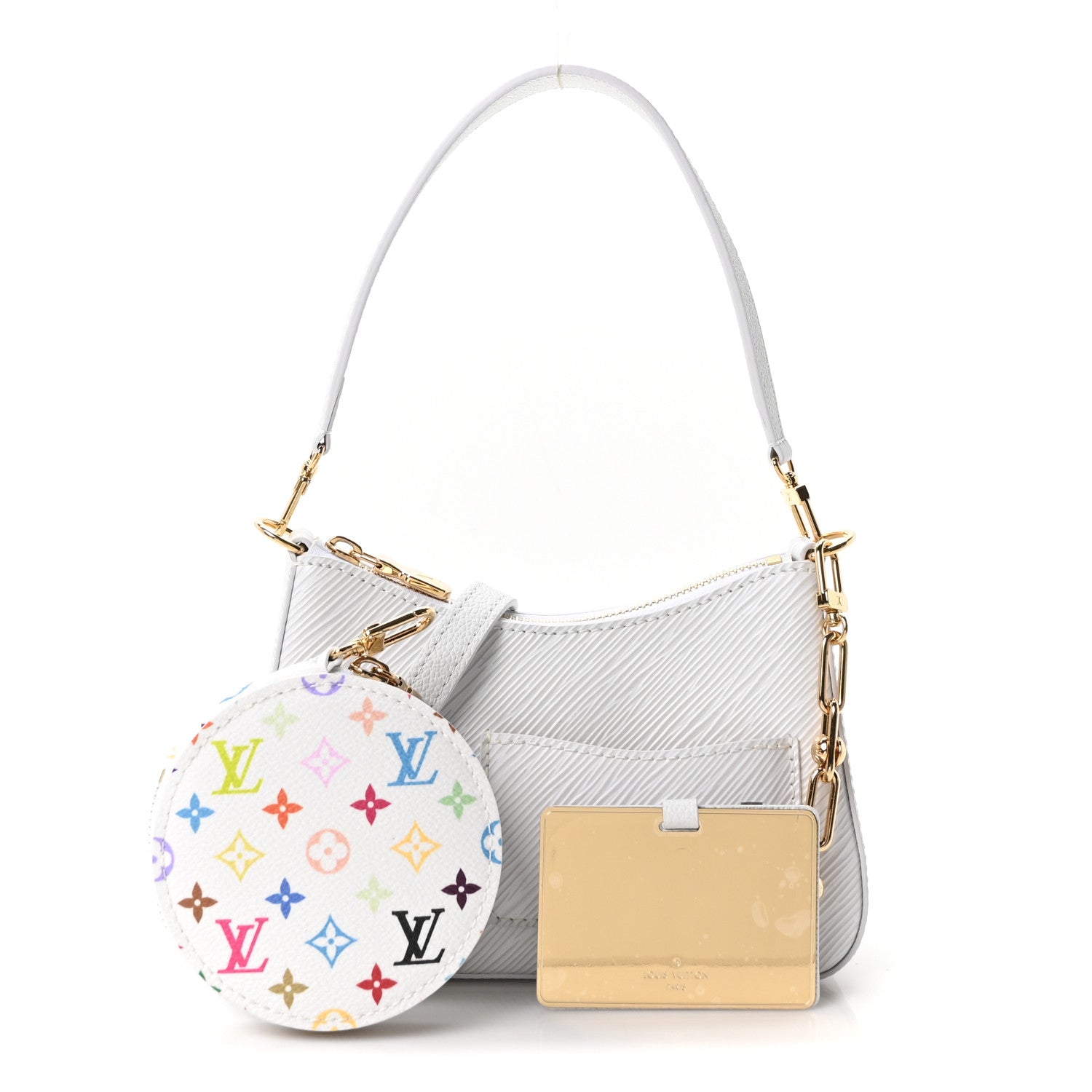 Louis Vuitton LV x TM Epi Monogram Multicolor Marellini White 3 of 10