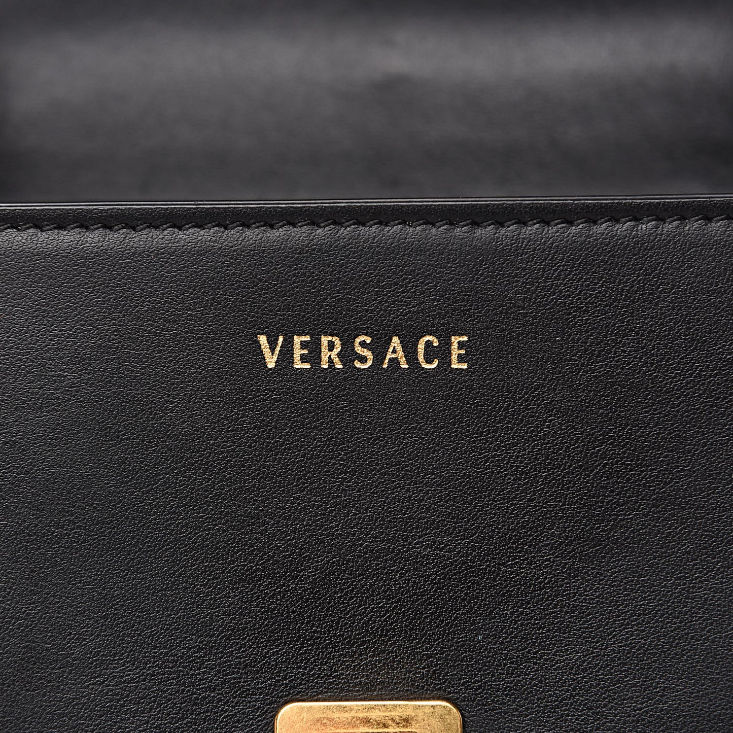 Calfskin Small Icon Chain Bag Black