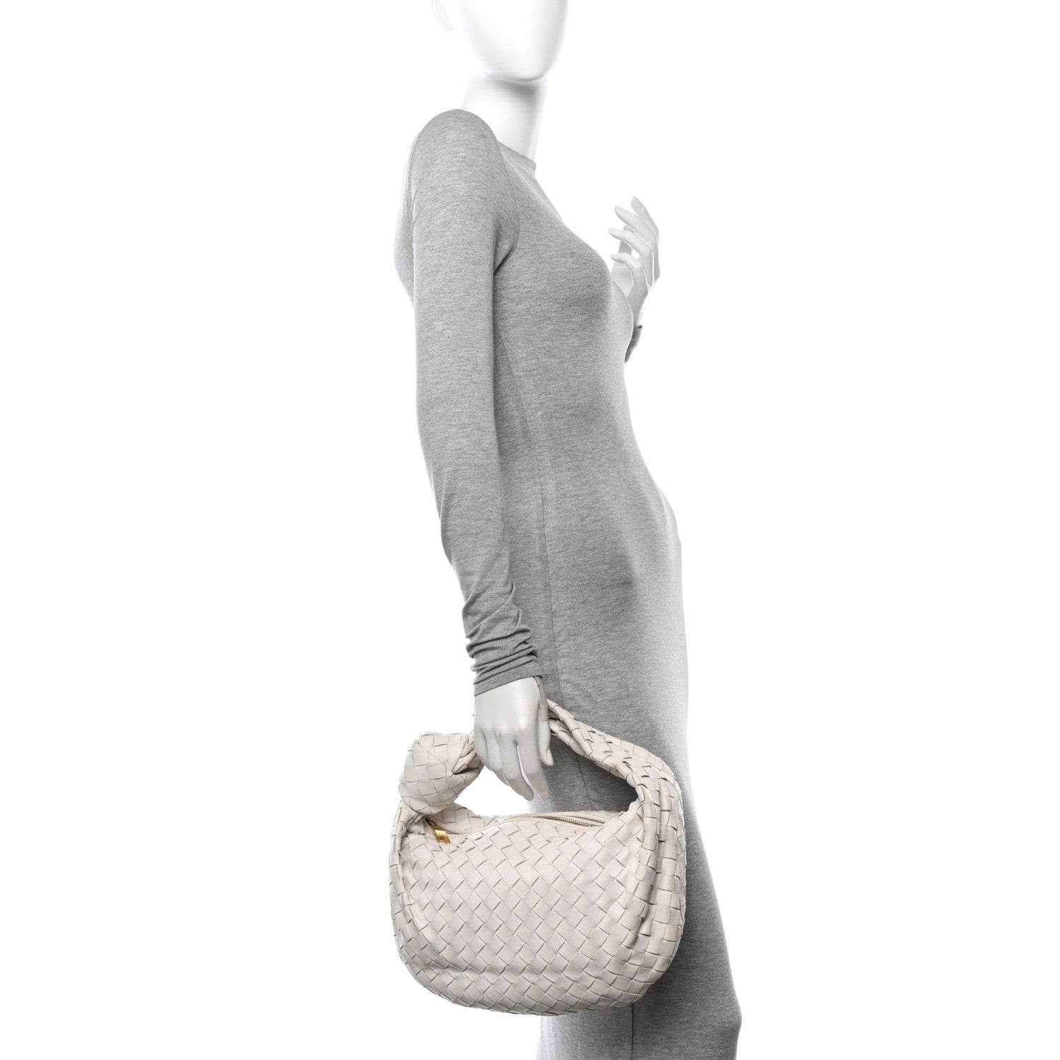 Bottega Veneta Nappa Intrecciato Teen Jodie Hobo White 2 of 13