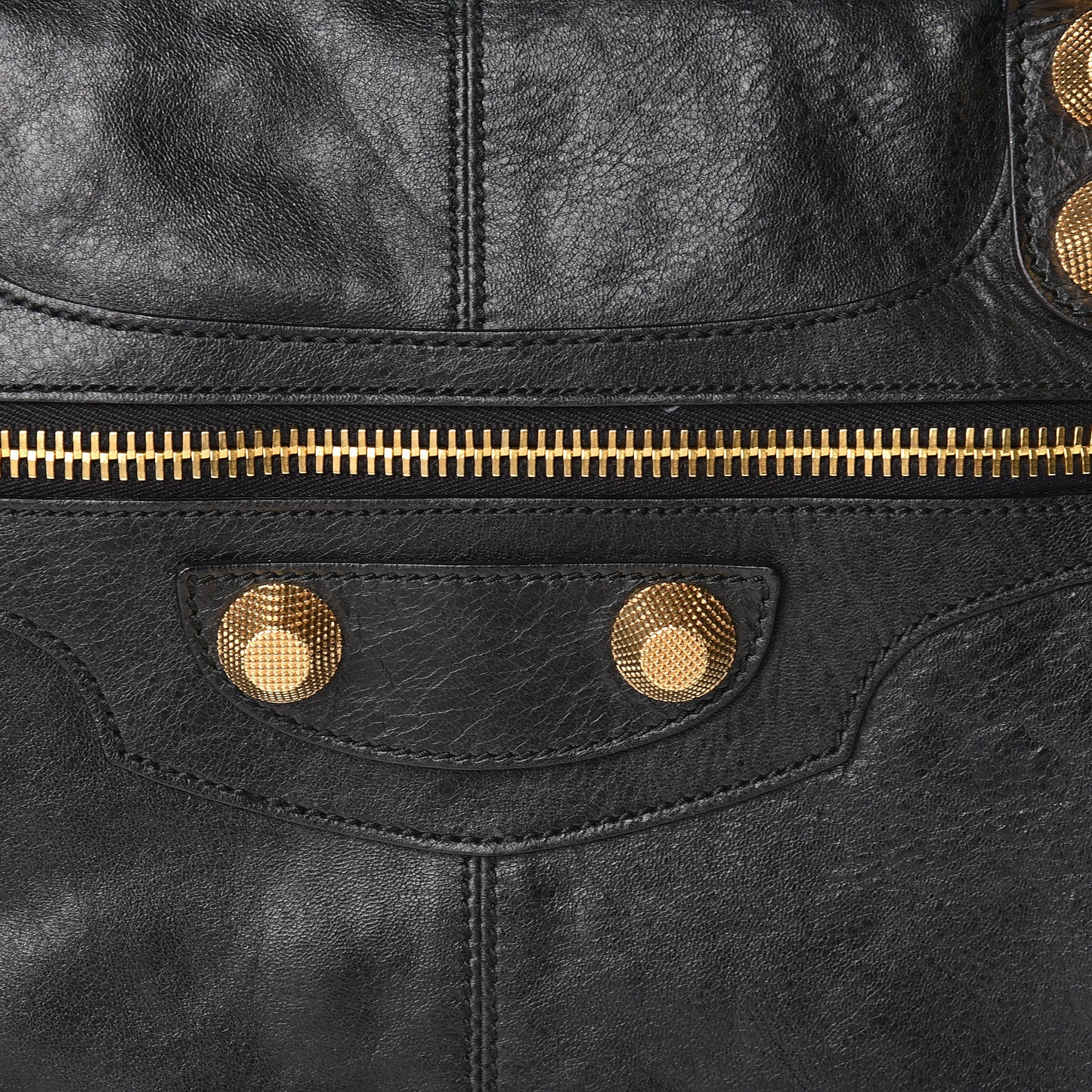 Agneau Giant 21 Gold Hardware Work Black