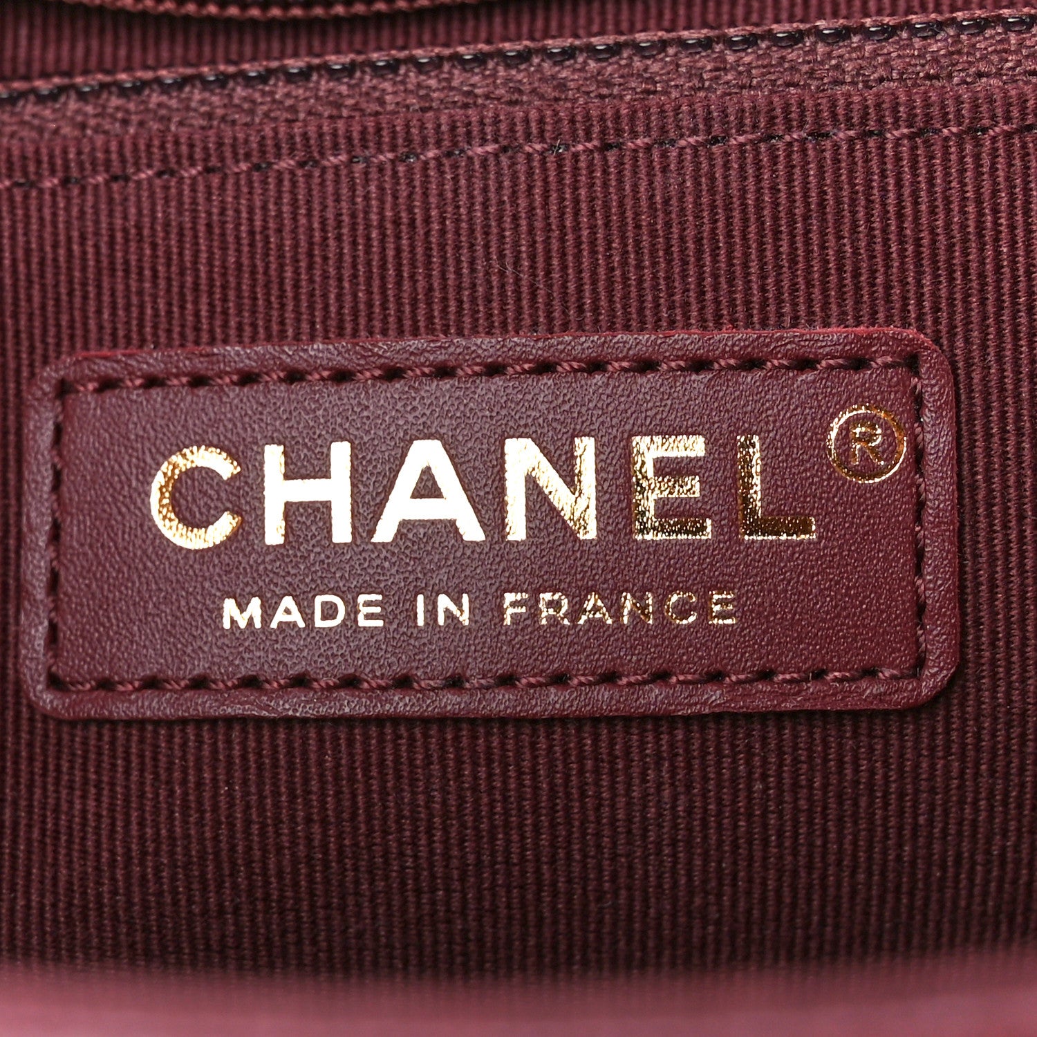 Chanel Caviar Quilted Large Top Handle Flap Burgundy 5 of 10