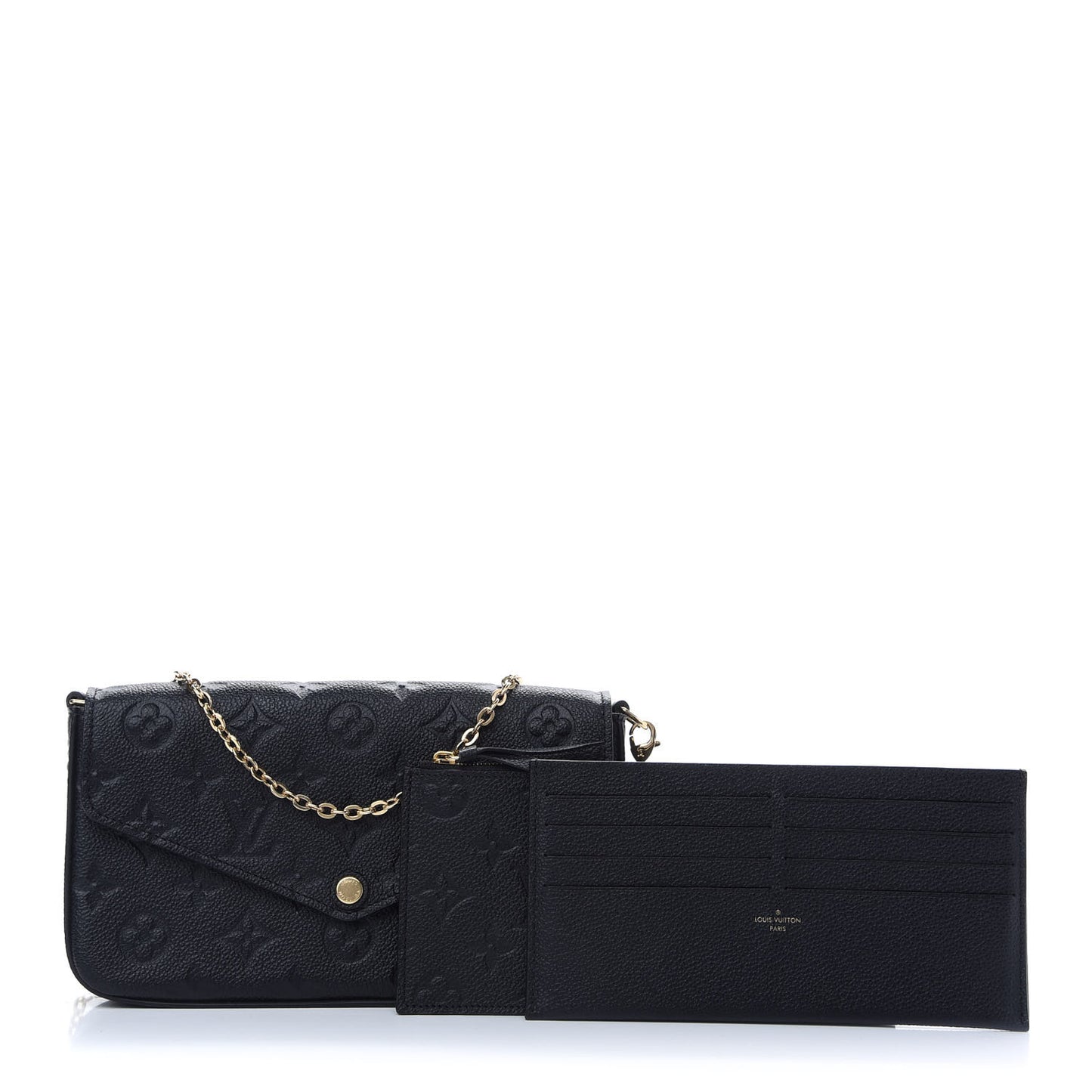 Empreinte Pochette Felicie Chain Wallet Black